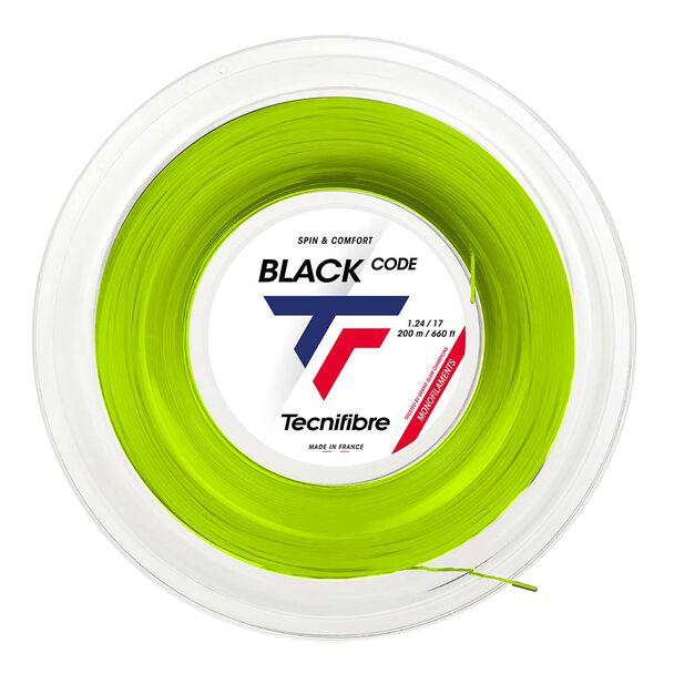 Теннисные струны REEL 200M Black CODE LIME